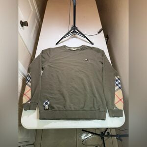 Vintage Burberry Sweater Men's Color Green crewneck Sz XL